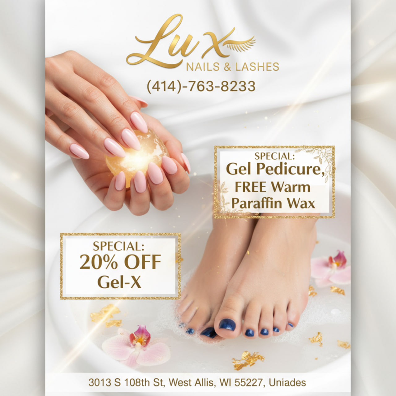 Lux Nails & Lashes logo
